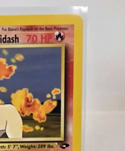 Blaine's Rapidash 33/132 Vintage Stage Pokemon 1st Edition Uncommon WOTC - Image 4