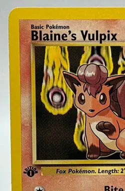 Vintage 1st Edition Blaine's Vulpix 66/132 Gym Challenge Common Pokemon WOTC - Image 3