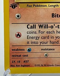 Vintage 1st Edition Blaine's Vulpix 66/132 Gym Challenge Common Pokemon WOTC - Image 5