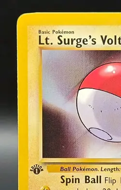 Vintage Pokemon Card 1st Edition Lt. Surge's Voltorb Common Gym Heroes 84/132 LP - Image 3