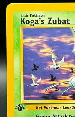 Vintage Koga's Zubat 83/132 1st Edition Gym Challenge WOTC Pokemon Card Common - Image 3