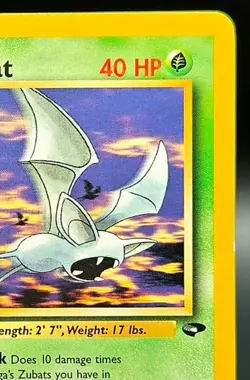 Vintage Koga's Zubat 83/132 1st Edition Gym Challenge WOTC Pokemon Card Common - Image 4