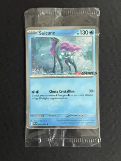 Pokemon TCG - Suicune 026/094 - EB Games Stamped Promo SEALED - NM/M - French FR - Image 1