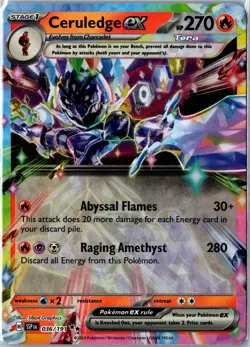 Ceruledge ex Double Rare 036/191 Surging Sparks Near Mint - Image 1