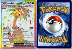 Alolan Exeggutor ex Surging Sparks 225/191 2024 Ultra Rare Near Mint - Image 3