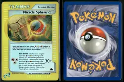 MIRACLE SPHERE ALPHA 129/144 UC LP SKYRIDGE POKEMON REVERSE HOLO - Image 1
