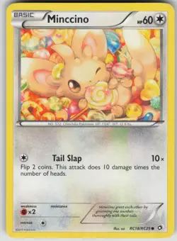 Pokemon TCG Minccino Common Reverse Holo Legendary Treasures: Radiant Collection - Image 1