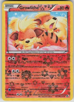 Pokemon TCG Growlithe Uncommon Legendary Treasures: Radiant Collection RC4/RC25 - Image 1