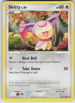 Pokemon TCG Skitty Common Platinum 93/127 - Image 1