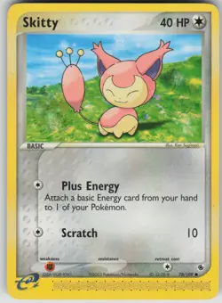 Pokemon TCG Skitty Common Ruby and Sapphire 70/109 - Image 1