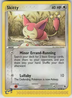 Pokemon TCG Skitty Uncommon Ruby and Sapphire 44/109 - Image 1