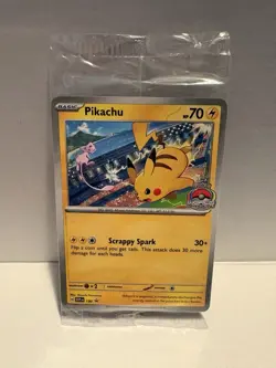 Pokemon Pikachu SVP 190 World Championships 2024 Promo SEALED Original Plastic - Image 1