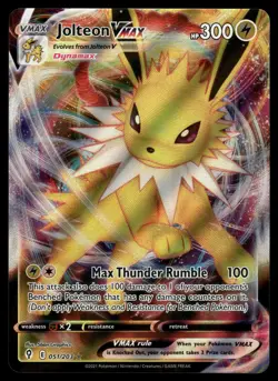 Jolteon VMAX 051/203 Holo VMAX Rare Evolving Skies Pokemon NM - Image 1