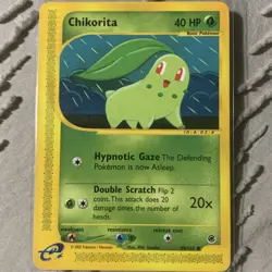 Pokemon Chikorita Expedition Base Set 099/165 40 HP Common Basic Regular EN - Image 1
