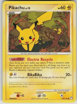 Pokemon TCG Pikachu Common Mysterious Treasures 94/123 - Image 1