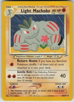 Pokemon TCG Light Machoke Uncommon Neo Destiny 049/105 - Image 1