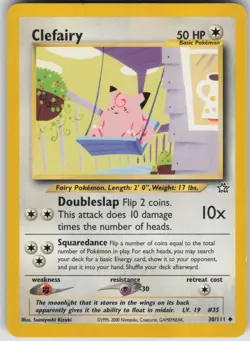 Pokemon TCG Clefairy Uncommon Neo Genesis 030/111 - Image 1