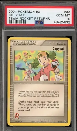 Pokemon Copycat EX Team Rocket Returns #83 PSA 10 Gem Mint 🔥POP 8🔥 - Image 1