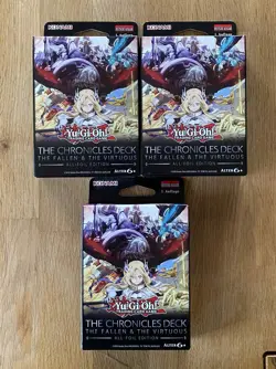 YuGiOh 3x The Chronicles Deck : The Fallen & The Virtuous - NEU & OVP - Deutsch - Image 1