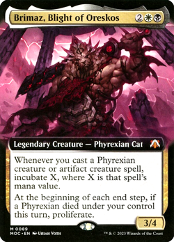 MTG Brimaz, Blight of Oreskos 89 Mythic Foil March of the Machine Commander - Image 1