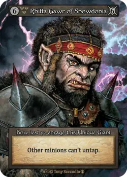 Sorcery Rhitta Gawr of Snowdonia Unique Non-Foil Arthurian Legends - Image 1