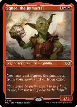 MTG Squee, the Immortal 87 Rare Etched Foil Multiverse Legends - Image 1