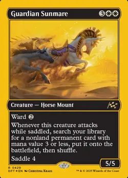 MTG Guardian Sunmare 429 Aetherdrift Rare First Place Foil - Image 1