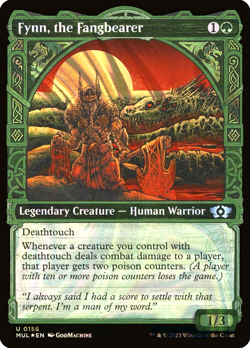 MTG Fynn, the Fangbearer 156 Halo Foil Multiverse Legends - Image 1
