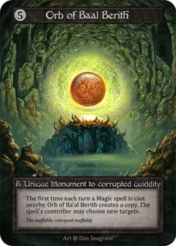 Sorcery Orb of Ba'al Berith Unique Non-Foil Beta - Image 1