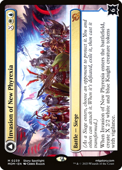 MTG Invasion of New Phyrexia 239 Mythic Showcase Foil March of the Machine - Image 1