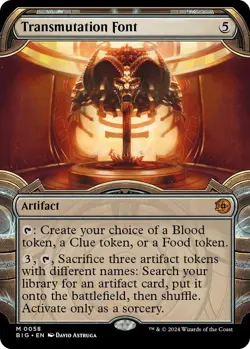 MTG Transmutation Font 58 Mythic Showcase OTJ The Big Score - Image 1