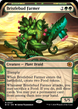 MTG Bristlebud Farmer 47 Mythic Foil Showcase OTJ The Big Score - Image 1