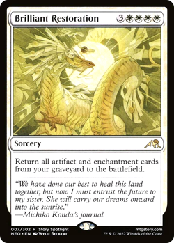 MTG Brilliant Restoration 007 Rare Foil Kamigawa Neon Dynasty - Image 1