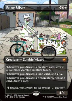 MTG Bone Miser 87 Aetherdrift Special Guests Mythic Foil Borderless - Image 1