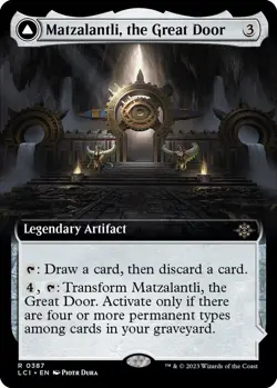 MTG Matzalantli, the Great Door 387 Rare Extended Art The Lost Caverns of Ixalan - Image 1