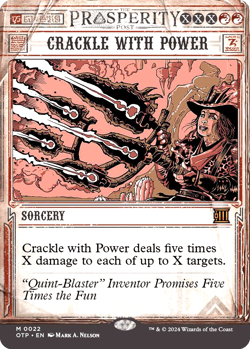 MTG Crackle with Power 22 Mythic Foil OTJ Breaking News - Image 1