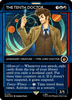 MTG The Tenth Doctor 1152 Mythic Surge Foil Showcase Doctor Who - Image 1