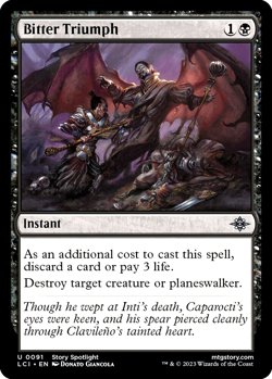 MTG Bitter Triumph 91 Foil The Lost Caverns of Ixalan - Image 1