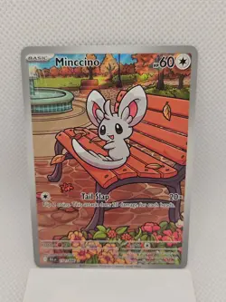 Minccino 152/086 Sv: Black Bolt Holo Illustration Rare English Pokemon TCG - Image 1