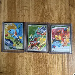 Pokemon TCG First Partner Illustration Collection Series 1 Kanto GEN 1 Starters - Image 1
