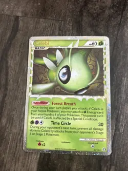 Celebi 92/102 Pokemon Triumphant Holo Rare Card - Image 1