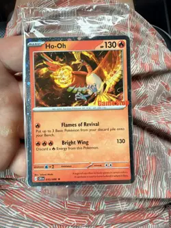 Ho-Oh - GAMESTOP PROMO Stamped - Pokemon Chaos Rising- 010/086 - SEALED New - Image 2