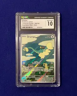 CGC 10 Drampa #184 Temporal Forces 2024 Pokemon GEM MINT - Image 1