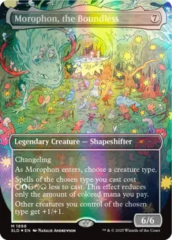 MTG Morophon, the Boundless 1896 Mythic Double Rainbow Foil Borderless SLD - Image 1