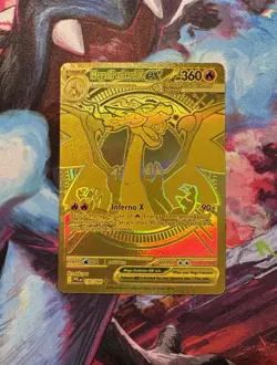 2025 Pokemon Phantasmal Flames Mega Charizard X ex Hyper Rare 130/094 - Image 1