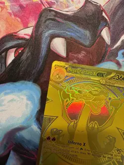 2025 Pokemon Phantasmal Flames Mega Charizard X ex Hyper Rare 130/094 - Image 3