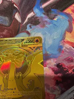2025 Pokemon Phantasmal Flames Mega Charizard X ex Hyper Rare 130/094 - Image 4