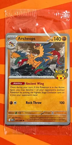 Pokemon Field Museum Archeops Fossil Promo Card Sealed & In Hand - Image 1