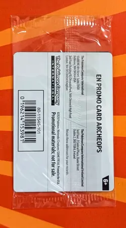 Pokemon Field Museum Archeops Fossil Promo Card Sealed & In Hand - Image 2
