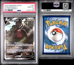 PSA 10 REGIDRAGO V #184 2022 POKEMON SWORD & SHIELD SILVER TEMPEST FULL ART/l - Image 1